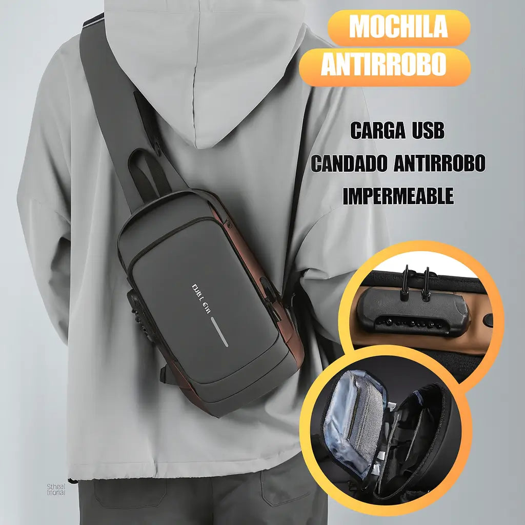 Tu seguridad en cada paso: Bolso Antirrobo con cierre oculto y bloqueo inteligente